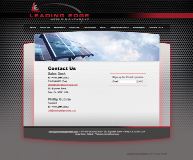 Contact page design for Leading Edge Metals and Alloys