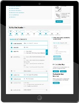Tablet view of a custom Sitefinity parts builder